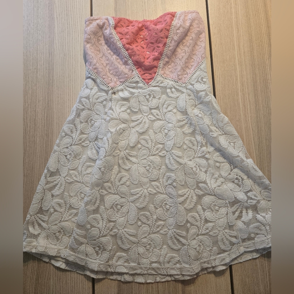 Love, Fire Cream Lace Top